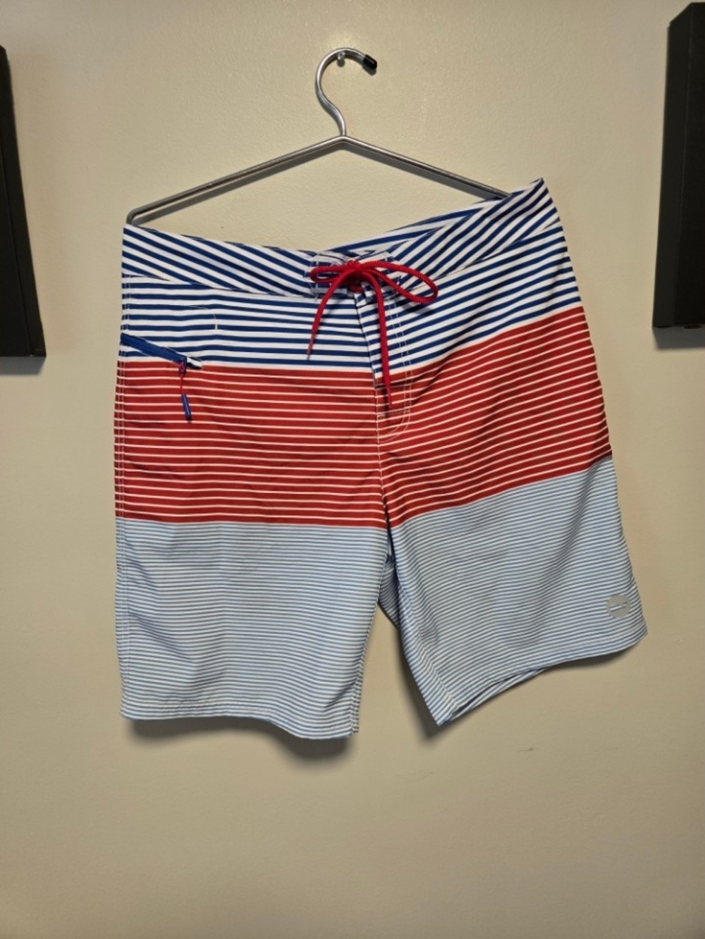 Vineyard Vines Red, White & Blue Striped Men's Board Shorts XL